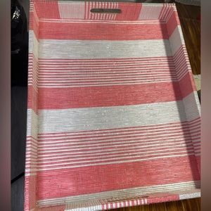 Table Decor Tray Stripe